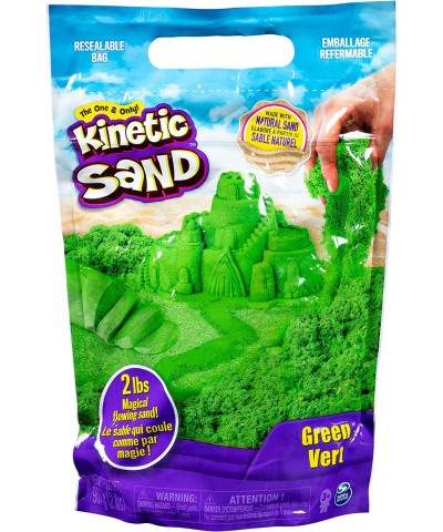 Kinetic Sand The Original Moldable Sensory Play Sand Toys for Kids Green 2 lb. Resealable Bag Ages 3+ $15.63 Kids' Drawing & ...