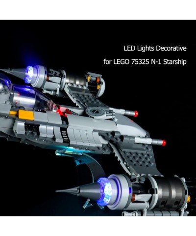 Lights for Lego Starship 75325 Building Kit Third Party Led Lighting Kit Compatible with Lego 75325 N-1 Starfighter Set (Only...