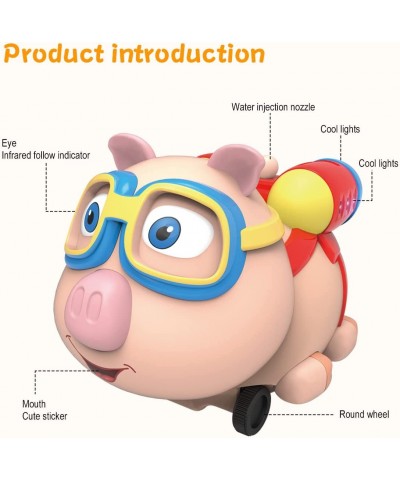 Remote Control Piggy 2.4G RC Electronic Pet with Spray Steam Intelligent Interactive Pig Toys Sound and Light for Children Ag...