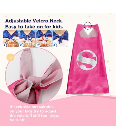 Kids Dress Up 4PCS Superhero Capes Set and Slap Bracelets forGirls Costumes Birthday Party Gifts $28.63 Kids' Costumes