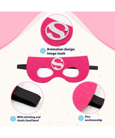 Kids Dress Up 4PCS Superhero Capes Set and Slap Bracelets forGirls Costumes Birthday Party Gifts $28.63 Kids' Costumes