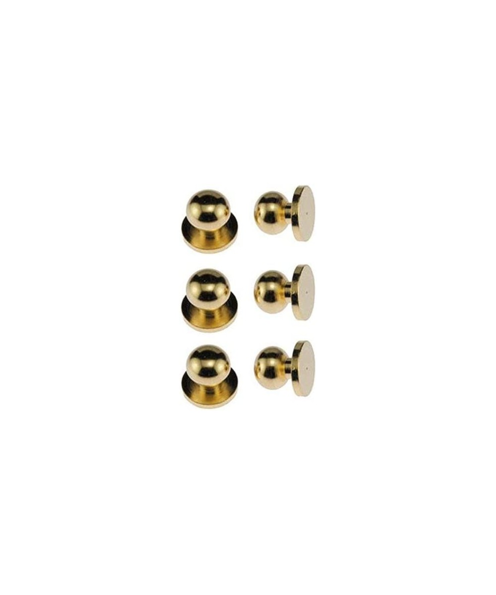 Dollhouse Miniature Set of 6 Round Brass Door Knobs $14.99 Dollhouse Accessories