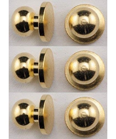 Dollhouse Miniature Set of 6 Round Brass Door Knobs $14.99 Dollhouse Accessories