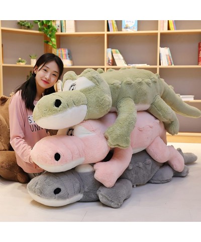 43.3 inch Giant Crocodile Alligator Stuffed Animal Plush Toy Realistic Pink Stuffed Alligator Plush Pillow $59.65 Kids' Plush...