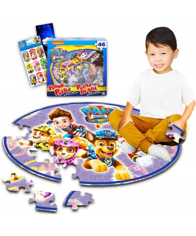 Paw Patrol Floor Puzzle for Toddlers Kids - Bundle with 46 Piece Paw Patrol Floor Jigsaw Puzzle Playset Plus Paw Patrol Stick...