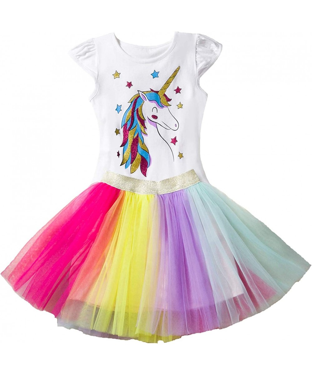 Unicorn Costume for Girls - Cute Rainbow Tutu Dress Up Set - Halloween Costume Outfit for Little Girls $26.22 Kids' Costumes