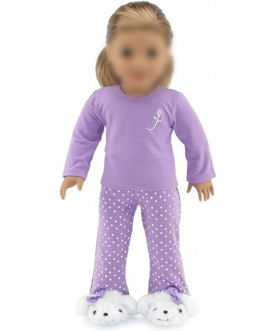 18 Inch Doll Clothes Accessories Gift Set Kids Girls | 18" Doll Pajamas PJs Sleepwear Outfit Including Puppy Doll Slippers Ac...