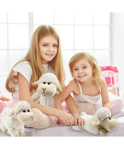 3 Pcs Stuffed Sheep Animals 6.5 inch - 8.8 inch Cute Lamb Plush Toy as Gift for Your Kids (Sitting Standing Lying). (White) $...