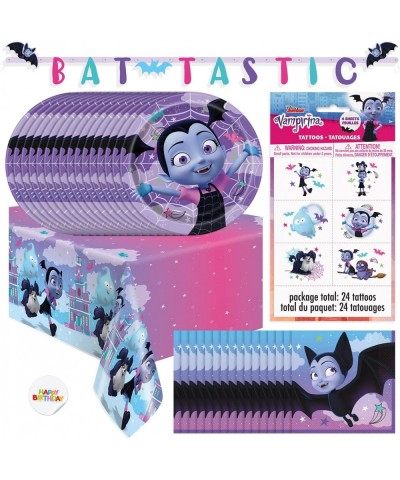 Vampirina Birthday Party Supplies | Vampirina Party Decorations Includes Vampirina Table Cloth Party Plates Happy Birthday Ba...