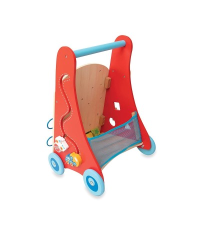 Wooden Baby Walker with Interactive Features for Early Development Promotes Walking Motor Skills and Creativity $93.23 Early ...