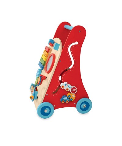 Wooden Baby Walker with Interactive Features for Early Development Promotes Walking Motor Skills and Creativity $93.23 Early ...