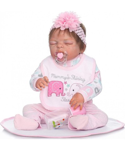 4 Pieces Reborn Doll Baby Girl Clothing for 20-23 Inches Reborn Baby Dolls Clothes Set for Handmade Cotton $27.25 Dolls