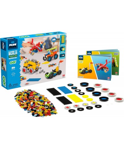 GO! Learn to Build Vehicles Super Set 800 Pieces - Construction Building Stem / Steam Toy Interlocking Mini Puzzle Blocks for...