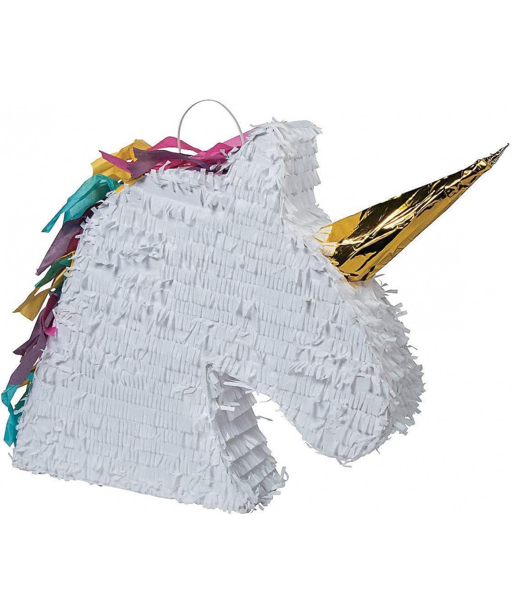 Unicorn Pinata with Gold Horn and Rainbow Colors - includes hanger - Fun Birthday Party Decor $53.00 Piñatas