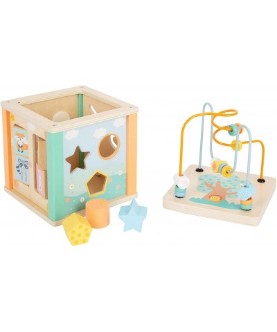 Pastel Activity Cube-Montessori Wooden Toys for Boys and Girls Ages 12+ Months-Perfect for Birthdays and Holidays Multi $59.4...