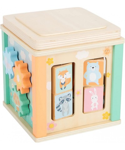 Pastel Activity Cube-Montessori Wooden Toys for Boys and Girls Ages 12+ Months-Perfect for Birthdays and Holidays Multi $59.4...