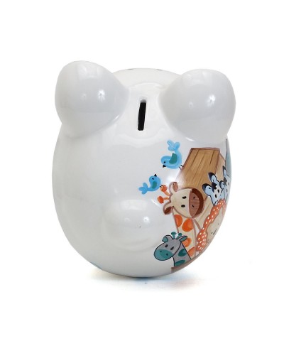 Ceramic Piggy Bank for Boys Noah's Ark $55.71 Kids' Money Banks