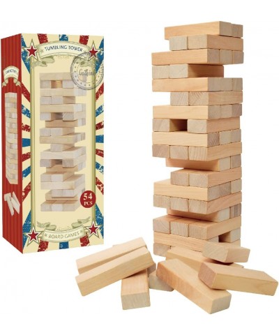 Tumble Tower Game for Kids and Adults 54pcs Wooden Stacking Block Game for Family Game Night Classic Board Game $19.44 Stacki...