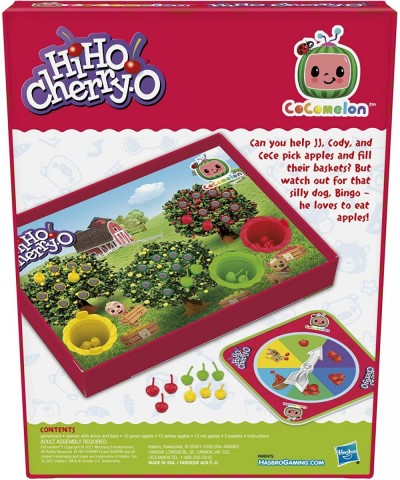 Hi Ho Cherry-O: CoComelon Edition Board Game Counting Numbers and Matching Game for Preschoolers Kids Ages 3 and Up for 2-3 P...