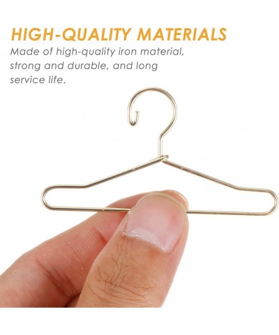 20 Pcs Mini Doll Clothes Hanger Miniature Metal Doll Hangers Doll Gown Small Dress Outfit Holders for Dress Closet Doll House...