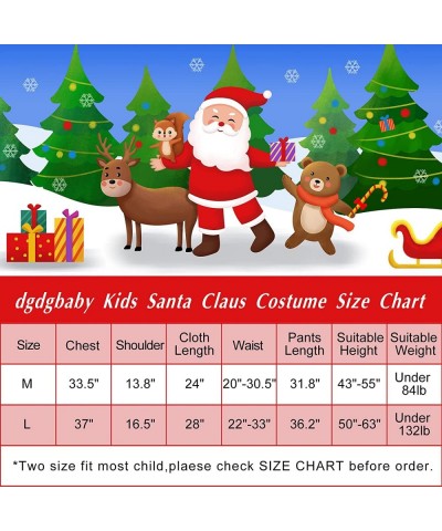 Kids Santa Claus Costume Children Santa Suit Christmas Santa Costume for Boys Party Cosplay $23.27 Kids' Costumes