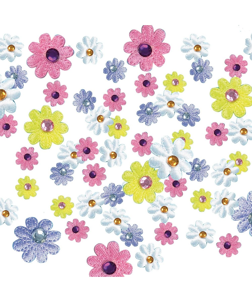 M3991 Self Adhesive Satin Gem Flower Stickers - Pack of 60 For Kids To Decorate in Arts and Crafts assorted (E8826) $16.60 Ki...