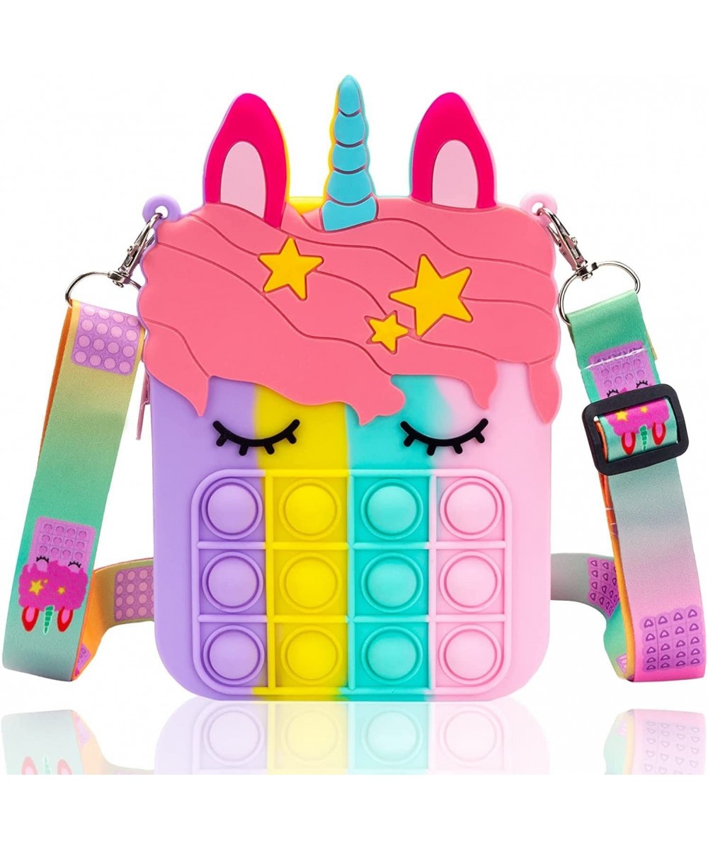 Medium Pop Purse Unicorn Pop Purse for Girl and Boys Pop Bag with Unicorn Pop Toy Shoulder Bag Fidget Toy Pop Fidget PB-MV 0 ...