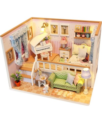 Dollhouse Miniature DIY House Kit Creative Room with Furniture for Romantic Valentine's Gift(Because of Meeting You) $32.80 D...