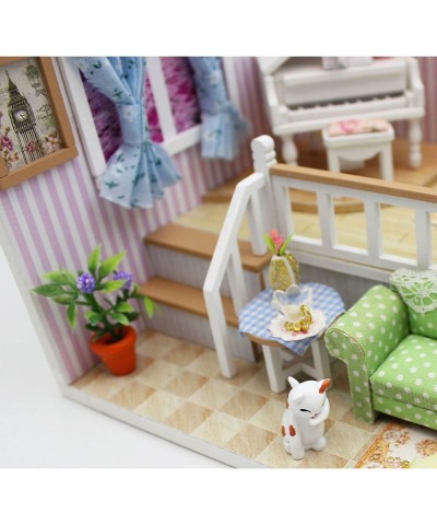 Dollhouse Miniature DIY House Kit Creative Room with Furniture for Romantic Valentine's Gift(Because of Meeting You) $32.80 D...