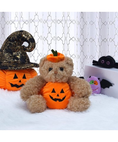 8” Halloween Squishy Teddy Bear Stuffed Animal Fancy Cuddly Pumpkin Bear Cute Plush Toys Plushies Gift for Halloween Soft Stu...