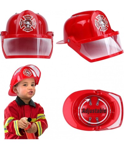 Kids Fireman Costume Role Play Dress Up with Firefighter Accessories Toys Kit for 3 4 5 6 7 Boys Girls Toddlers Birthday Gift...