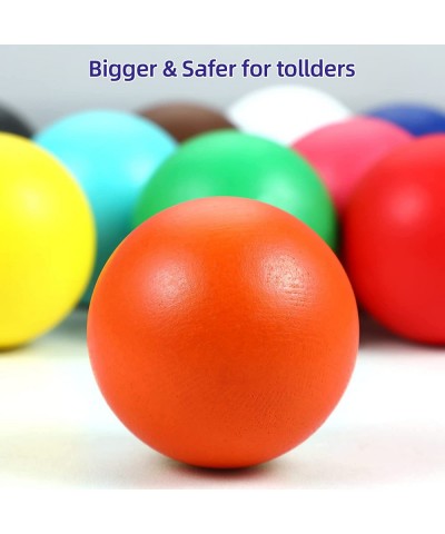 Montessori Large Balls in Cups Toy Wooden Color Sorting Toy 12 Balls 40mm Matching and Counting Toy $62.18 Early Development ...