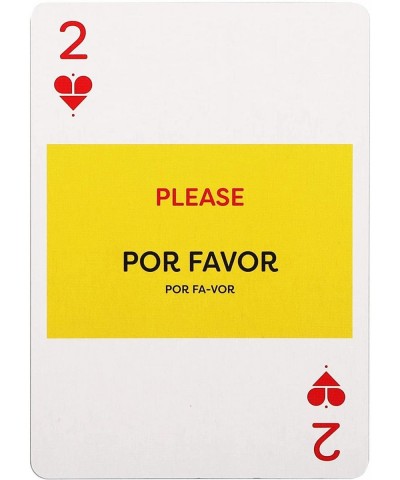 Spanish Phrases Playing Cards in Tin Box|54 Educational Playing Cards for Beginners|Language Learning Game Set|Fun Visual Fla...