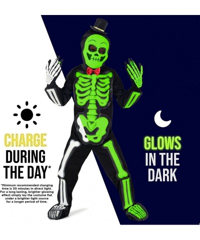 Costumes Kids Glow In The Dark Skeleton Costume Boys and Girls Halloween Costume Available In Sizes T2 S M $39.54 Kids' Costumes