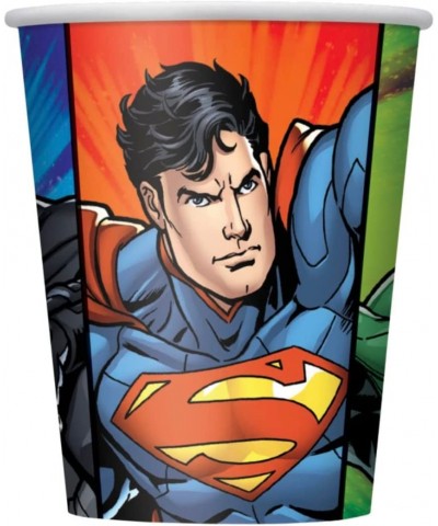 Disposable Paper Cups - 9 Oz Justice League 8 Pcs $14.79 Kids' Party Tableware