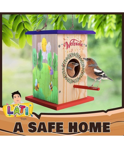 Premium DIY Birdhouse kit for Kids to Build Easy to Make Children’s Hanging Wood Bird House Beginning Woodworking Set & Paint...