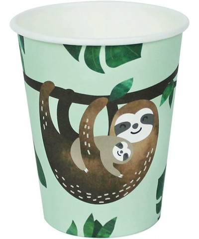 Sloth Party Cups 12 ct | Paper Cups | Sloth Party Tableware | Tropical Party Cups $15.36 Kids' Party Tableware