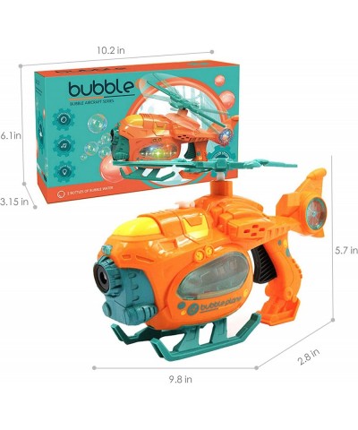 Bubble Machine for Kids with Lights & Music Helicopter Toy Bubble Blower Maker with Bubble Solutions Automatic Bubble Maker B...