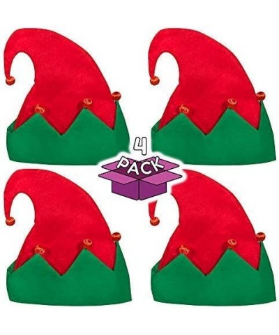 Christmas Bundle Pack | 4 Pack Light-up Elf Hats & LED Christmas Bulb Necklaces with 6 Flashing Modes $72.82 Kids' Party Hats