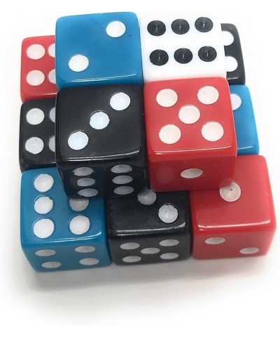 100 Bulk 16mm Dice 4 Color Assortment (Red Blue Black and White) $29.22 Game Accessories