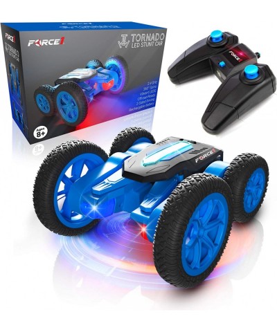 Tornado LED Remote Control Car for Kids - Double Sided Fast RC Car 4WD Off-Road Stunt Car with 360 Flips All Terrain Tires LE...