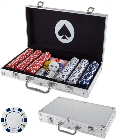 Poker Chip Set for Texas Holdem Blackjack Gambling with Carrying Case Cards Buttons and Dice Style Casino Chips (11.5 gram) $...