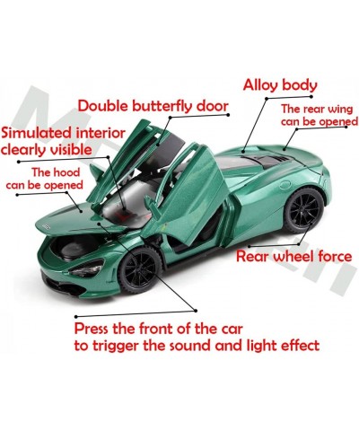 Alloy Collectible Green McLaren 720s Toy Vehicle Pull Back DieCast Car with Lights and Sound $42.22 Kids' Play Cars & Race Cars