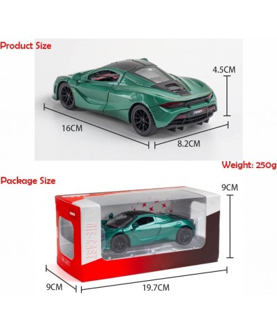 Alloy Collectible Green McLaren 720s Toy Vehicle Pull Back DieCast Car with Lights and Sound $42.22 Kids' Play Cars & Race Cars