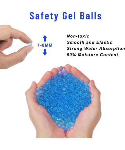 Gel Ball Bullet Refill Ammo 7-8 mm (10Pack 5000 Per Pack) Water Beads for Splatter Ball Gun (Blue & Mix Color) $16.89 Toy Foa...