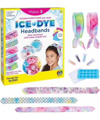 Ice Dye Headbands Craft Kit - Create 5 DIY Tie Dye Headbands Arts and Craft Tie Dye Kit Gifts for Kids Age 7 8-12+ $39.77 Kid...