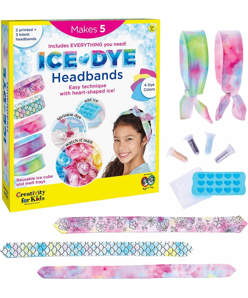 Ice Dye Headbands Craft Kit - Create 5 DIY Tie Dye Headbands Arts and Craft Tie Dye Kit Gifts for Kids Age 7 8-12+ $39.77 Kid...