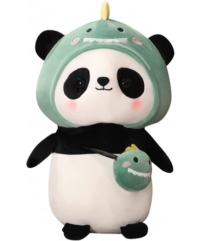 Cuddly Panda Dinosaur Stuffed Animal Soft Plush Panda Bear Toy with Adorable Dinosaur-Style Costumes and Messenger Bag Sweet ...