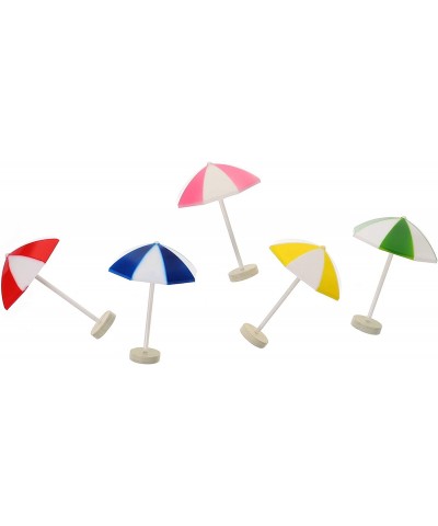 5pcs Miniature Sun Umbrella Mini Beach Toys Landscape Bonsai Dollhouse Garden DIY Decor for Pool Theme Party Favors Kids Birt...