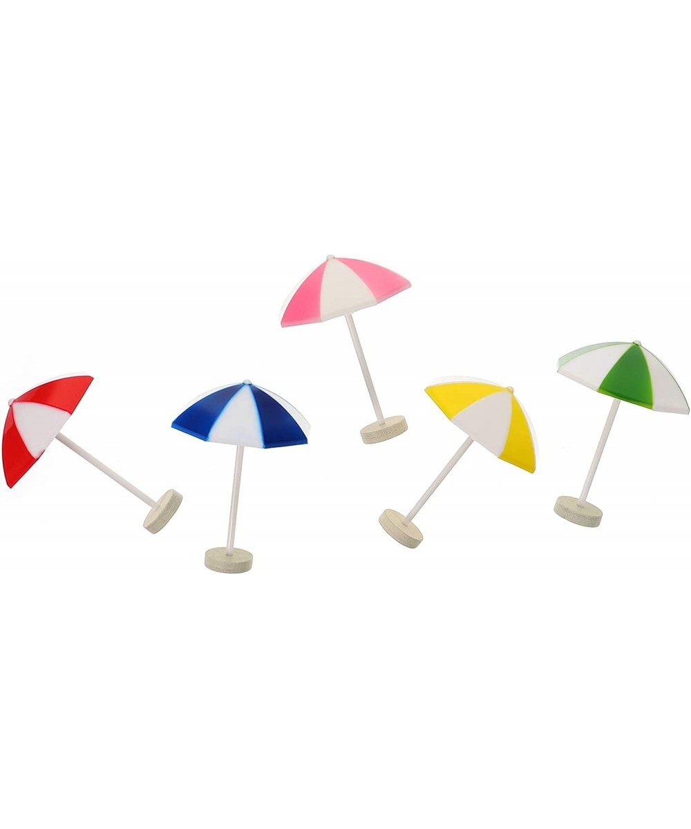 5pcs Miniature Sun Umbrella Mini Beach Toys Landscape Bonsai Dollhouse Garden DIY Decor for Pool Theme Party Favors Kids Birt...